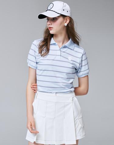 UV CUT Cool Breeze Stripe Tee 스트라이프 프린트 티