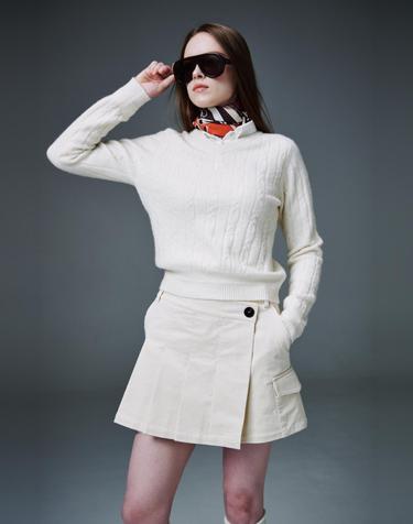 Corduroy Wrap Skirt 코듀로이 랩 스커트