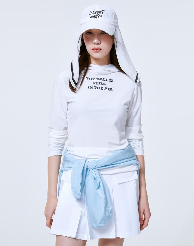 크림골프 냉감 피케 소재 저지 후드티 ICECOOL PK Hoody 착용컷