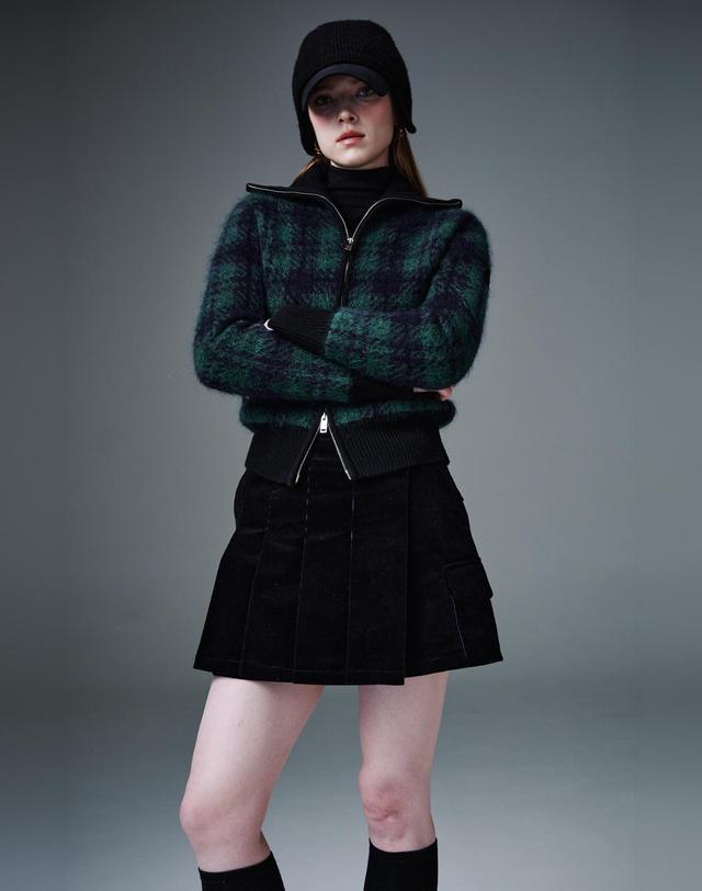 크림골프 Corduroy Wrap Skirt 코듀로이 랩 스커트 착용컷