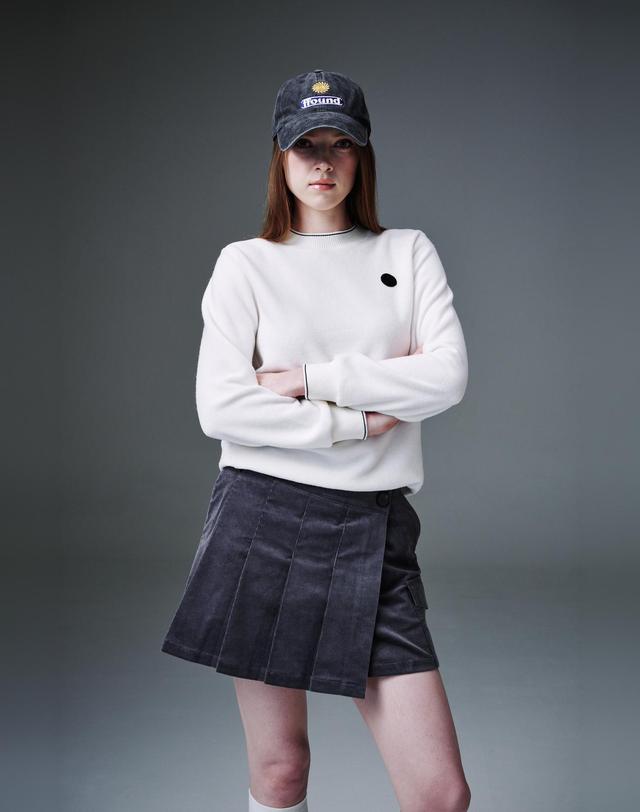 크림골프 Corduroy Wrap Skirt 코듀로이 랩 스커트 착용컷