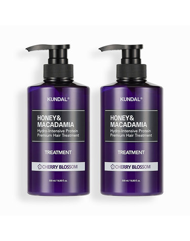 [30% 쿠폰+무료배송+사은품증정]허니&마카다미아 단백질 트리트먼트 500ml 2개 체리블라썸