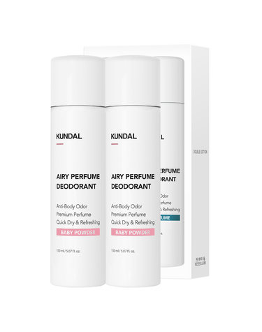 [30% 쿠폰+무료배송+사은품증정]에어리 퍼퓸 데오드란트 스프레이 150ml 베이비파우더 2개입