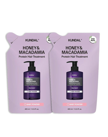 [30% 쿠폰+무료배송+사은품증정]허니 앤 마카다미아 트리트먼트 리필 400ml 2구