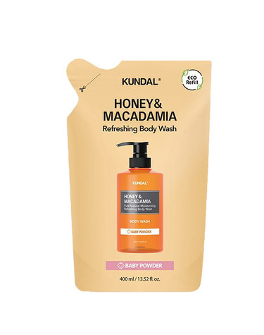 [30% 쿠폰+무료배송+사은품증정]허니 앤 마카다미아 바디워시 리필 400ml 1구