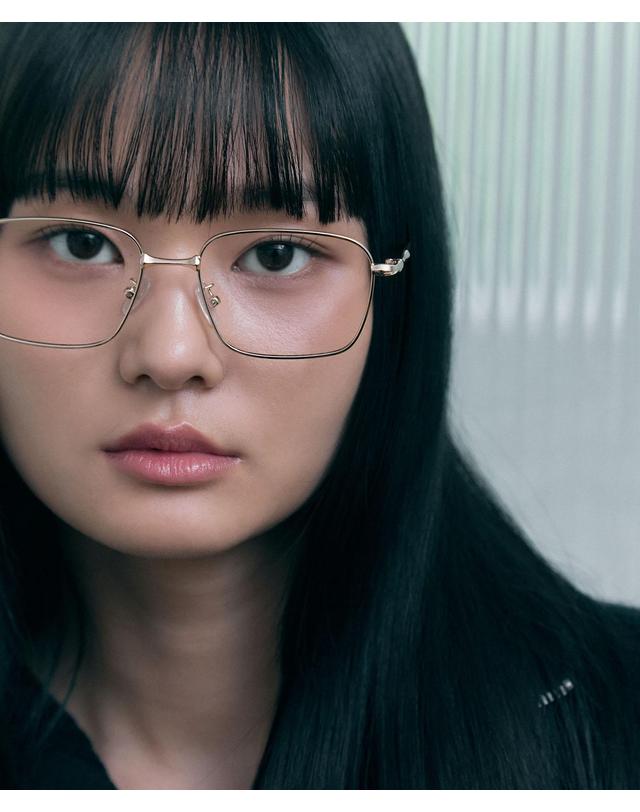 오아트 Vesper Glasses [GOLD·블루라이트 차단] 착용컷