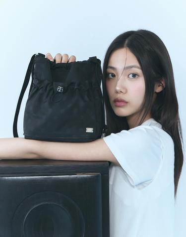 String Mini Cross Bag [BLACK DOT]