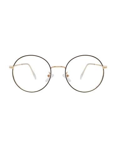 Mitte BLACK GOLD 오버사이즈 라운드 메탈 안경