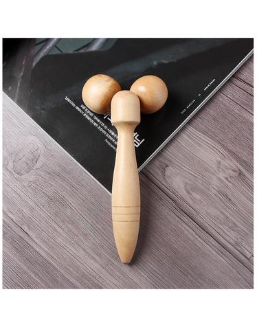 원목 바디 마사지 롤러/얼굴마사지 지압 마사지기