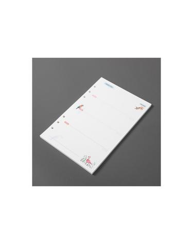 앵무새 6공 다이어리속지(A5)/ 주간 다이어리리필