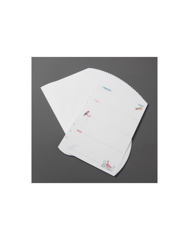 비투비월드 앵무새 6공 다이어리속지(A5)/ 주간 다이어리리필 착용컷
