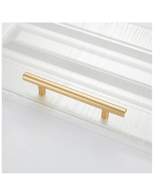 비투비월드 1p 솔리드 일자 가구손잡이(96mm) (골드) 착용컷