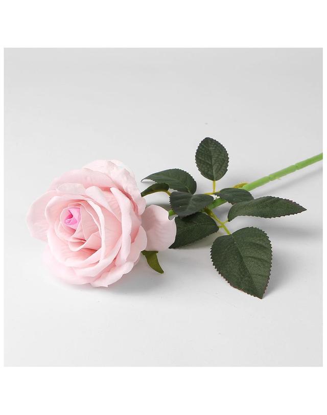 비투비월드 로즈가든 벨벳 장미 조화(라이트핑크) 인조꽃 장식 착용컷