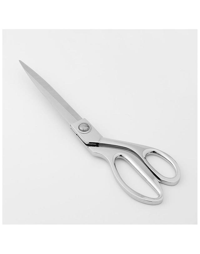 비투비월드 실버 스텐 재단가위(26.5cm) / 행사용 커팅식 금장가위 착용컷