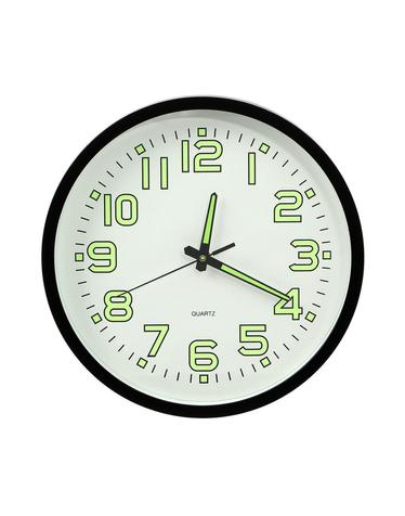 타임글로우 원형 야광 벽시계/거실 디자인 벽걸이시계