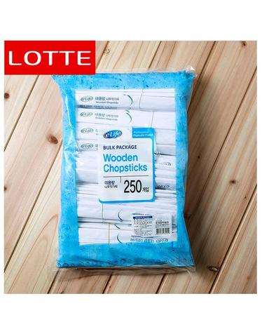 250p 롯데 이라이프 나무젓가락(대용량)/업소납