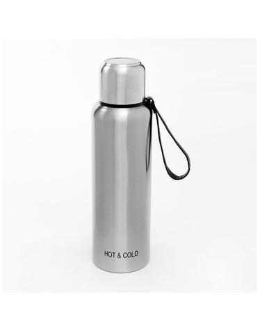 핫앤콜드 듀얼 진공 보온병 1.5L 캠핑 스텐물병 실버