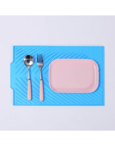 라인 실리콘 드라잉매트 주방물빠짐 냄비받침