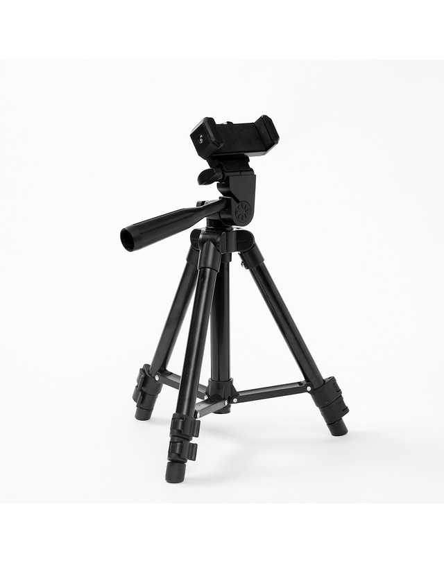 비투비월드 카메라 스마트폰 3단 삼각대 수평계 DSLR 폰거치대 착용컷