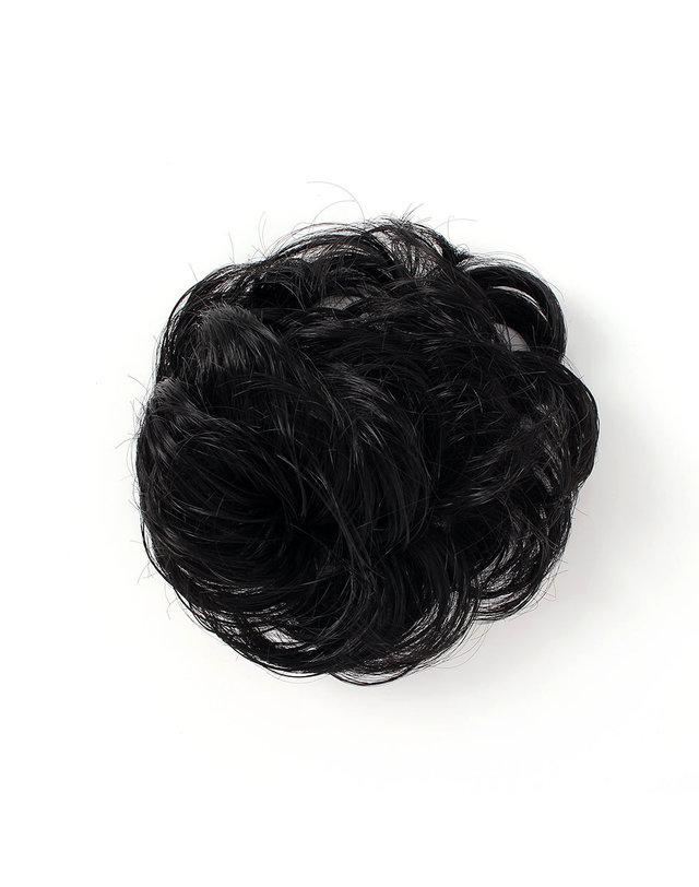비투비월드 올림머리 곱창가발 밴드 8p(블랙) 똥머리 곱창밴드 착용컷