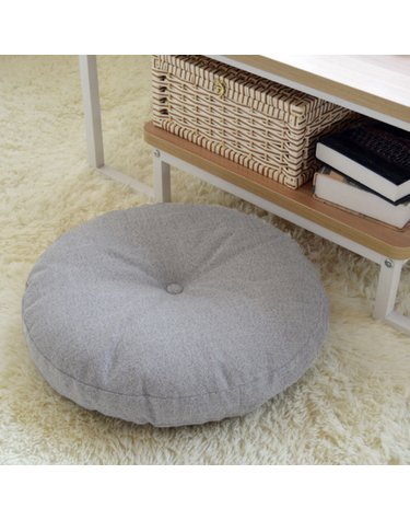 폭신빵빵 원형 쿠션방석(47cm) (그레이)