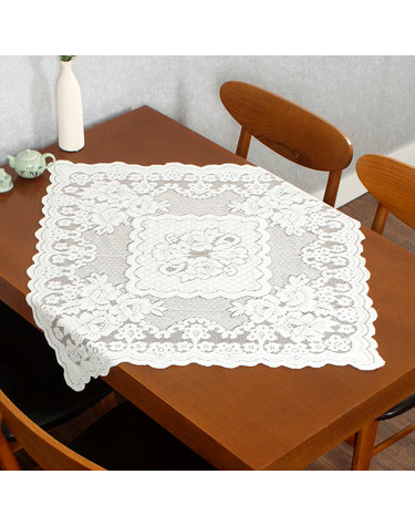 프렌치 레이스 테이블보(로맨틱) (76x76cm)