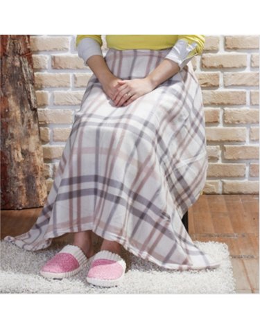 삼색 체크 항공담요 무릎담요 (2size)