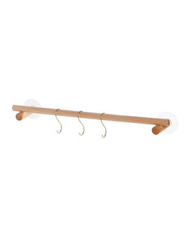 홈네이처 우드 수건걸이(60cm) 소품걸이 벽행거