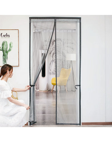 라이프업 심플 문 모기장(90x200cm) (그레이)