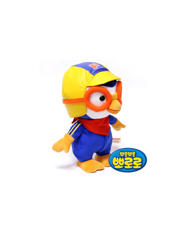 비투비월드 뽀로로인형3기-뽀로로(28cm)/행사사은품 파티용 착용컷