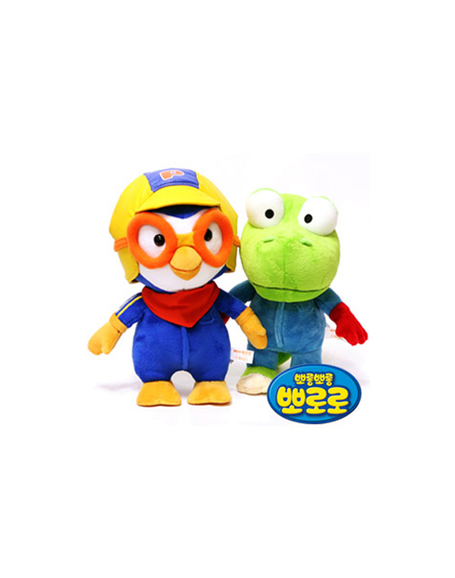 비투비월드 뽀로로인형3기-뽀로로(28cm)/행사사은품 파티용 착용컷