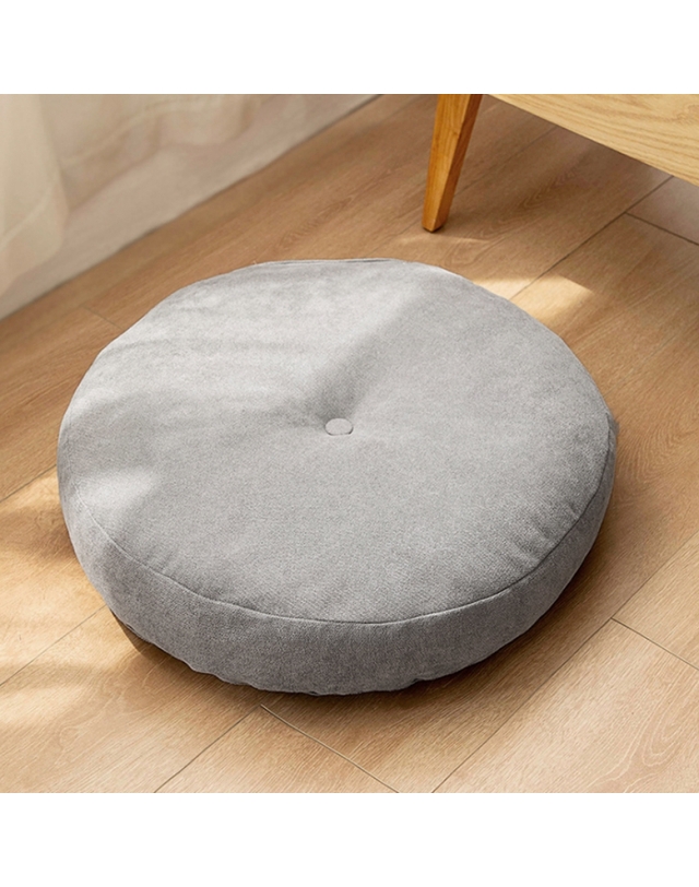 비투비월드 폭신빵빵 원형 쿠션방석(47cm) (그레이) 착용컷