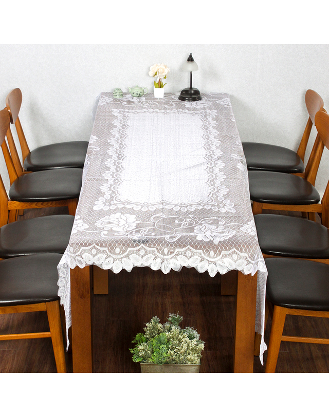 비투비월드 프렌치 레이스 테이블보(샐리가든) (150x250cm) 착용컷