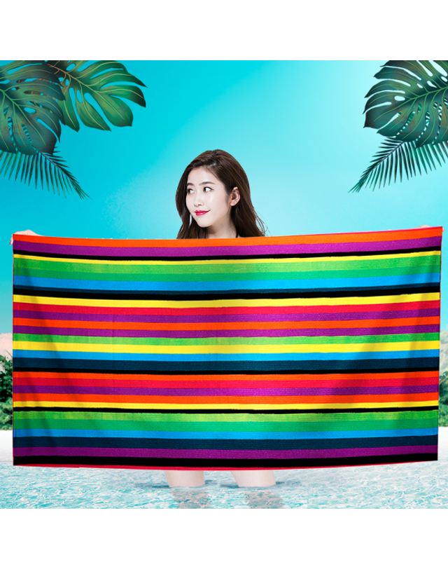 비투비월드 소프트 극세사 물놀이 비치타월(70X150cm) 4종 모음 착용컷