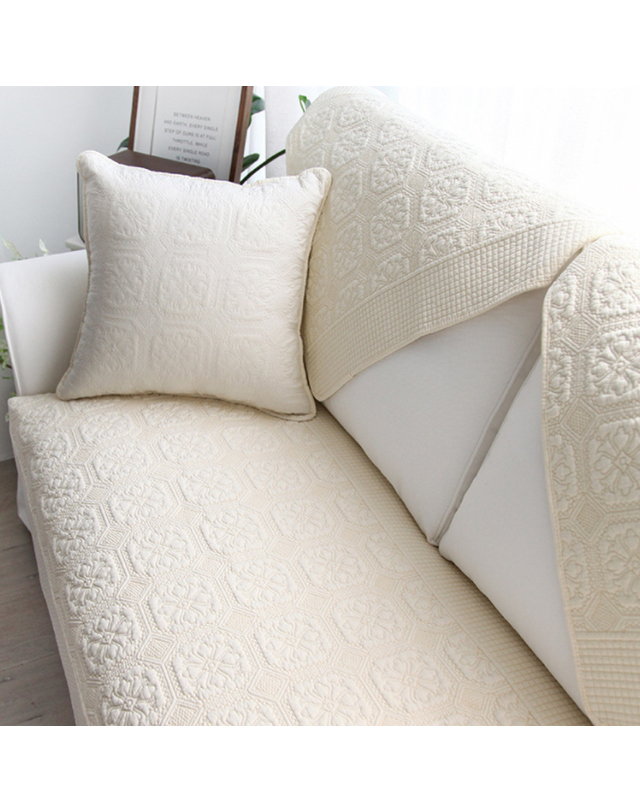 비투비월드 퓨어홈 워싱순면 소파 팔걸이 겸 등받이패드(90cm)(2color) 착용컷