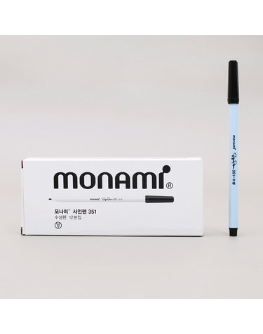 모나미 351 클래식 사인펜 12개입(흑)