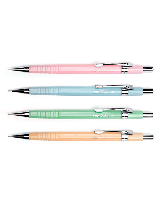 비투비월드 0.5mm 제도샤프 PRO 12개입(컬러혼합) 착용컷