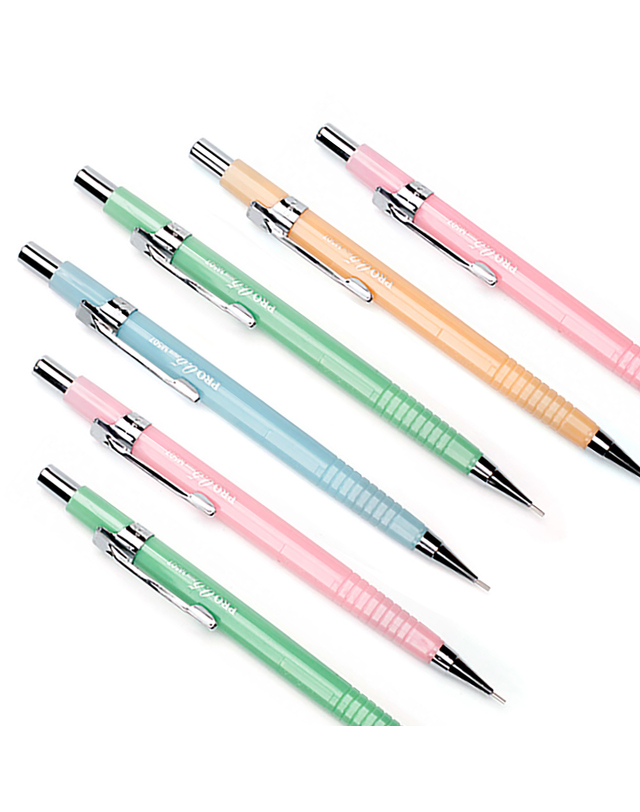 비투비월드 0.5mm 제도샤프 PRO 12개입(컬러혼합) 착용컷