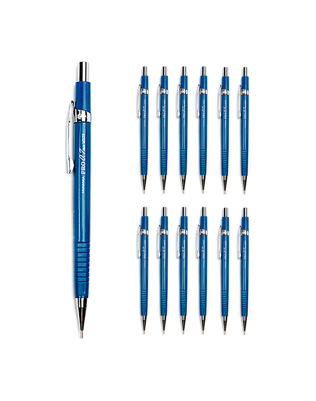비투비월드 0.7mm 제도샤프 PRO 12개입(청색) 착용컷