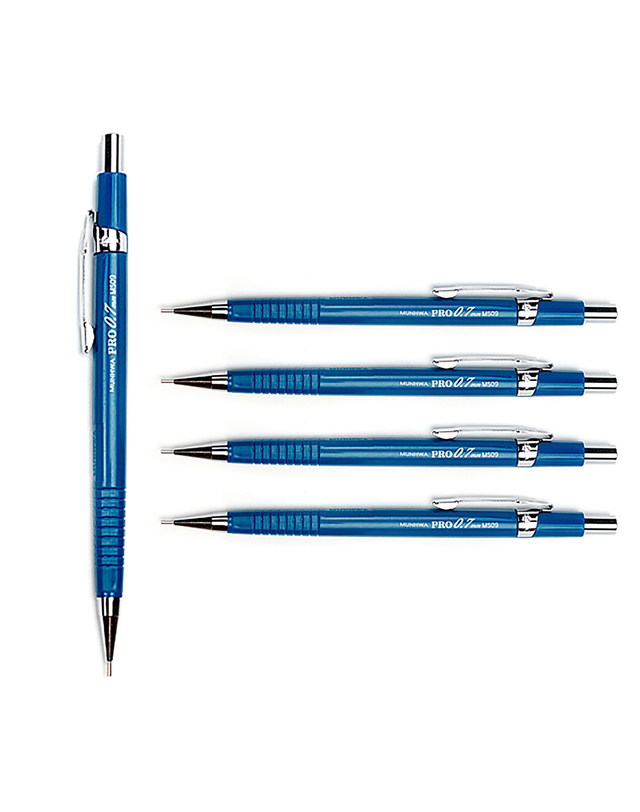 비투비월드 0.7mm 제도샤프 PRO 12개입(청색) 착용컷