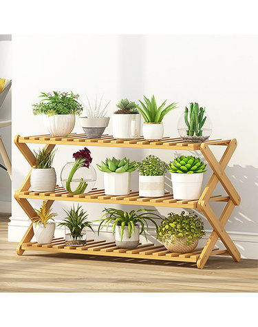 대나무 인테리어 화분진열대 ver12(80cm)(3단)