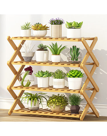 대나무 인테리어 화분진열대 ver12(70cm)(4단)