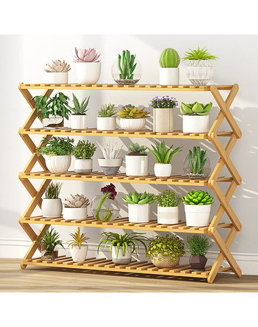 대나무 인테리어 화분진열대 ver12(100cm)(5단)