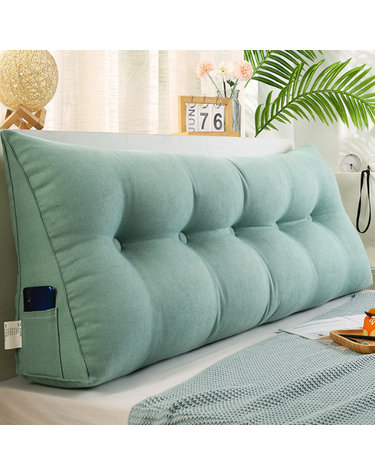 침대 삼각 등받이쿠션 150cm(민트)