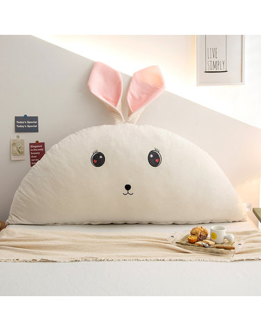 토끼 등받이 쿠션(아이보리) 90cm