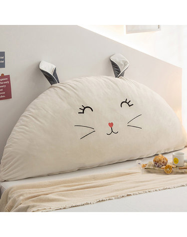 고양이 등받이 쿠션(아이보리) 150cm