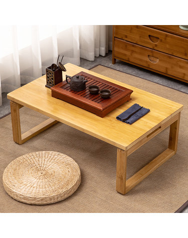 필우드 접이식 좌식 테이블 D3 (80cm) (내추럴)