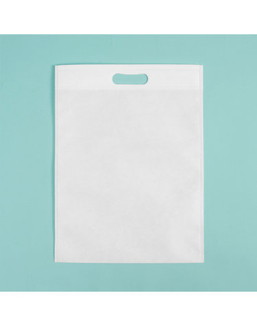 컬러 부직포 가방 10p(35x45cm) (화이트) 부직포백