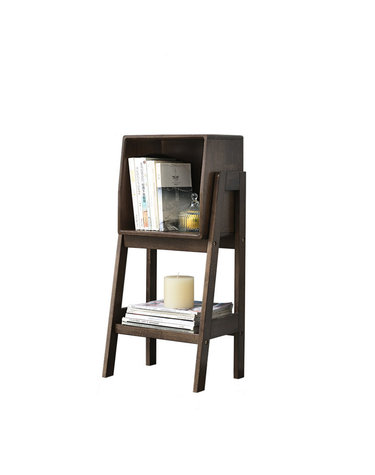 원목 인테리어 사다리 선반 (80cm) (월넛)
