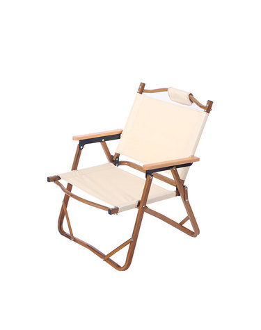 접이식 휴대용 캠핑의자 (61cm) (아이보리)